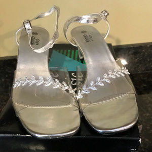 Cape Classic Macy Clear/Silver Heeled Shoes